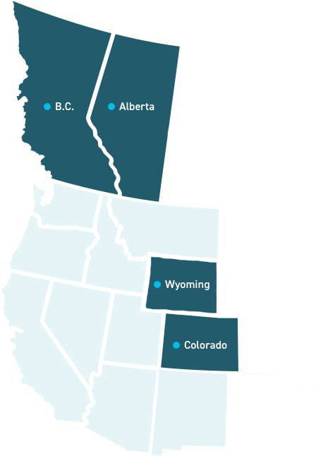 gas production map